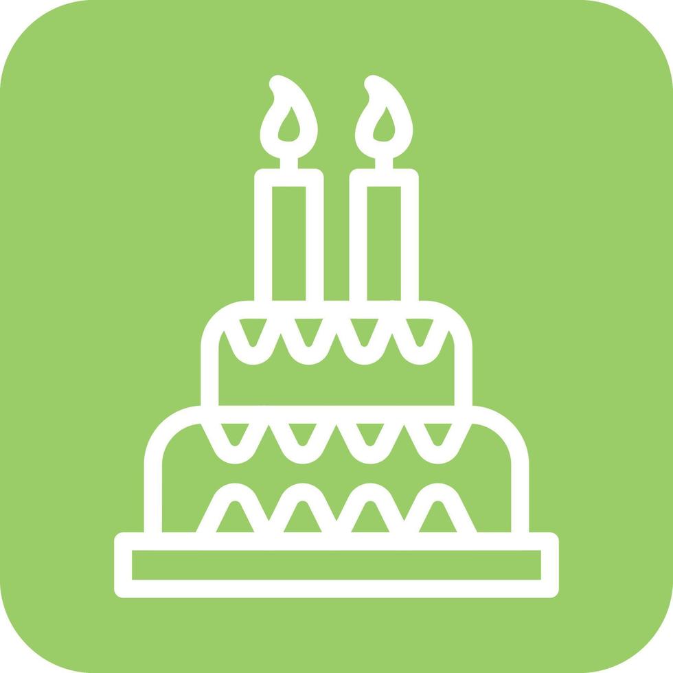 cumpleaños pastel icono vector diseño