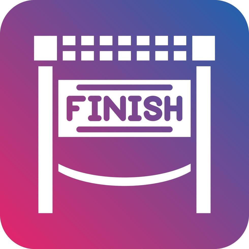 Finish Line Icon Vector Design