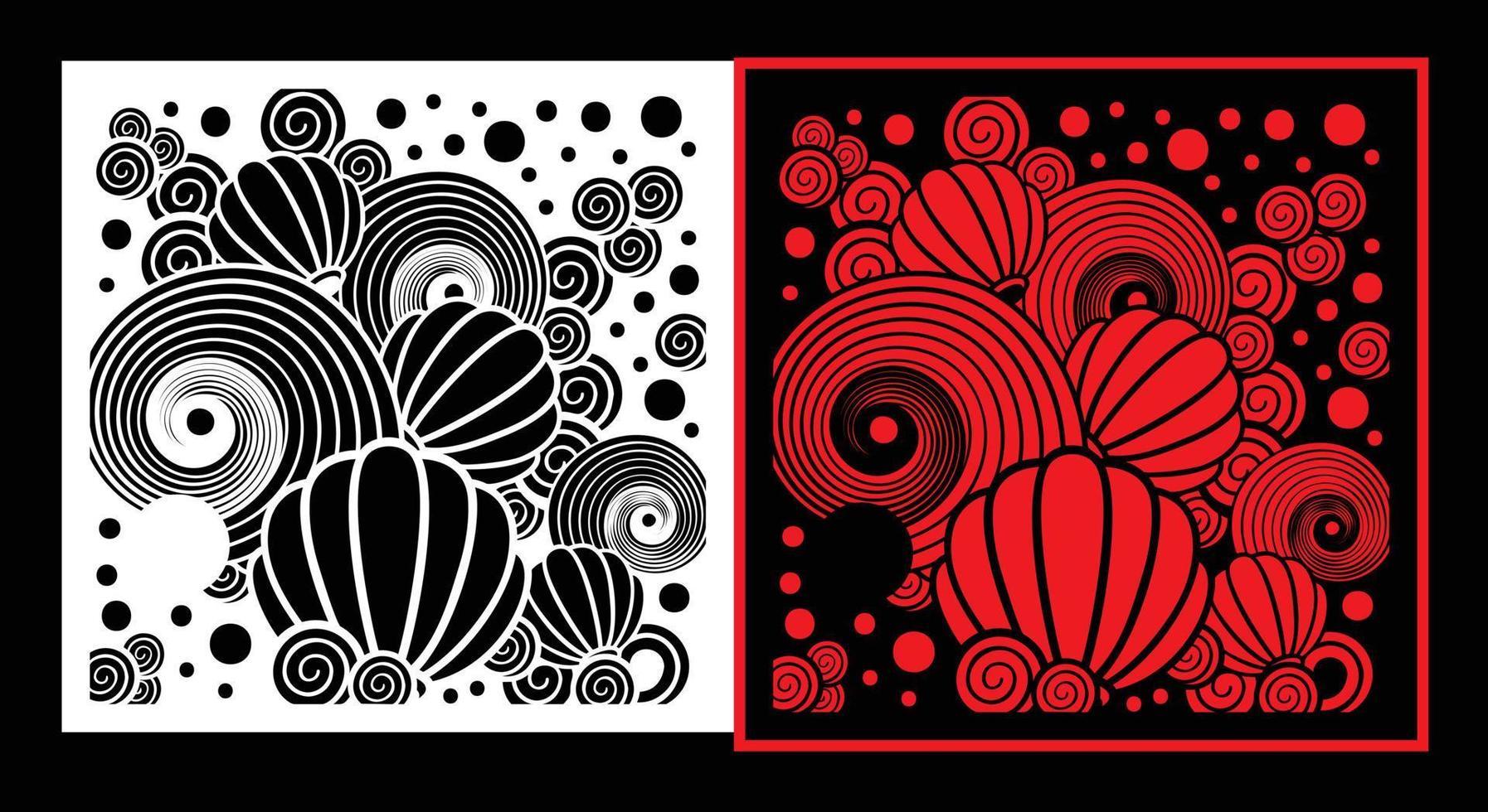 Decorative wall panels set Jali design CNC pattern, laser cutting pattern, router CNCcutting.Jali Laser cut decorative panel set with lace pattern. vector