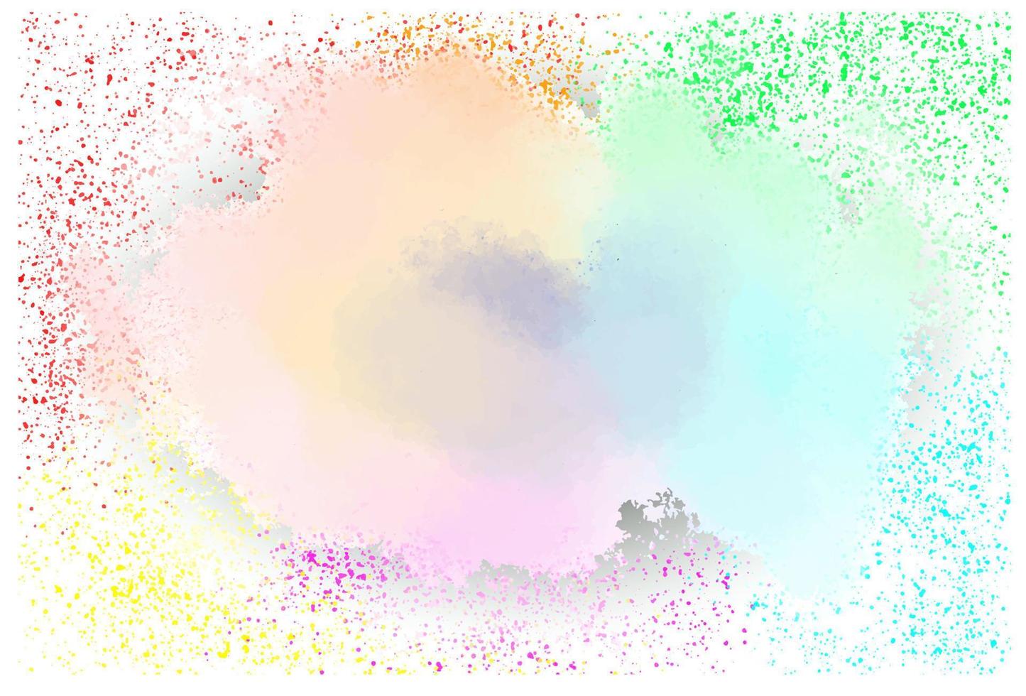 rainbow splashes of paints on a white background. vector