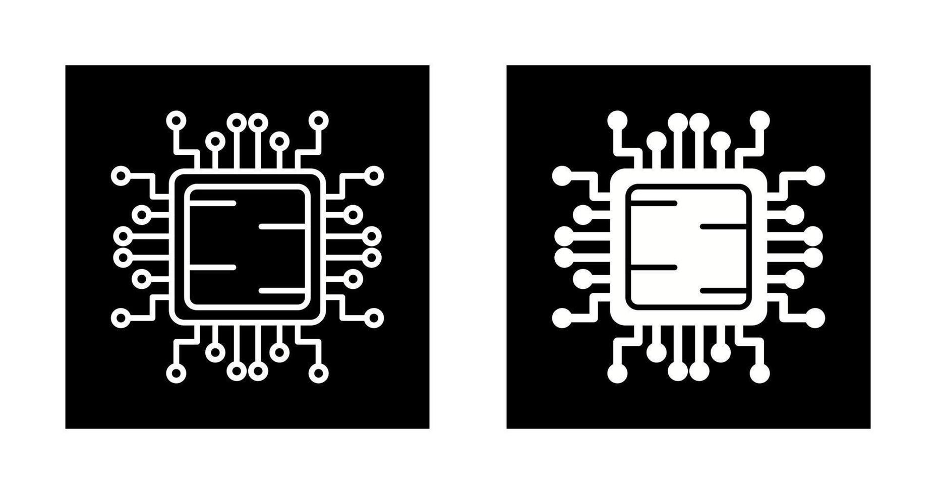 icono de vector de cpu