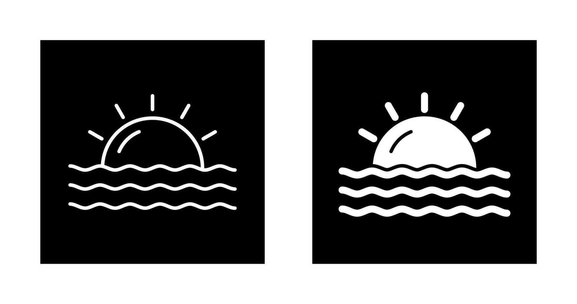 Sunset Vector Icon