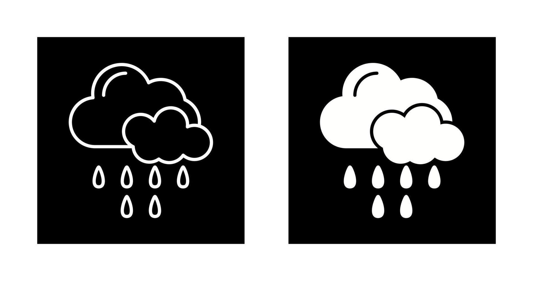 icono de vector de lluvia