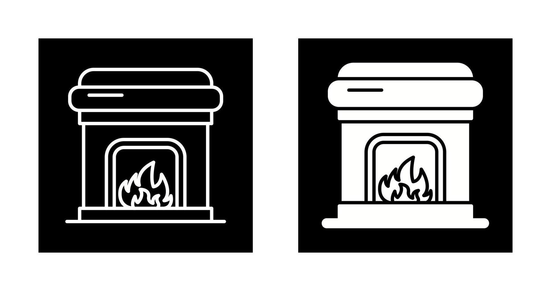 Fireplace Vector Icon