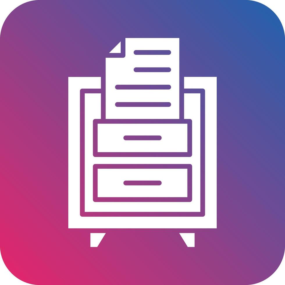 File Drawer Icon Vector Design