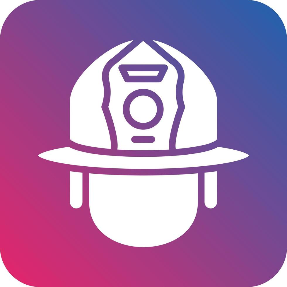 Firefighter Helmet Icon Vector Design