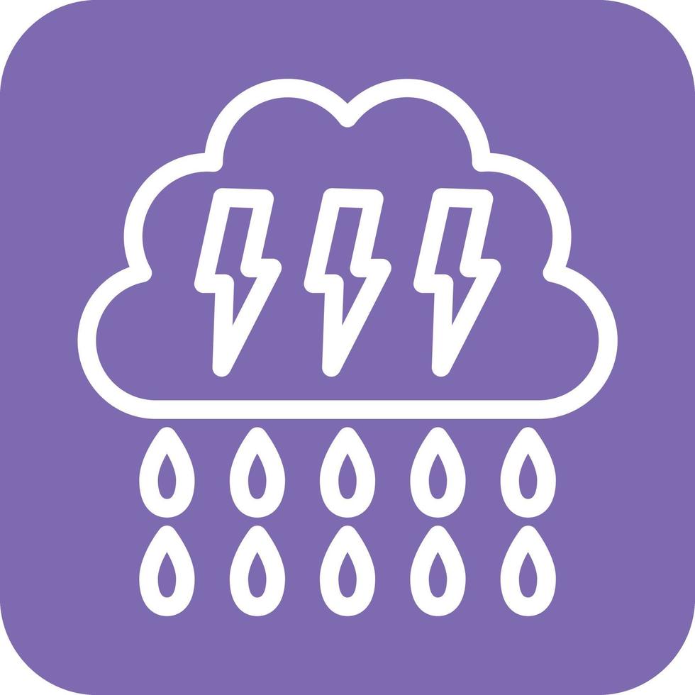 pesado lluvia icono vector diseño