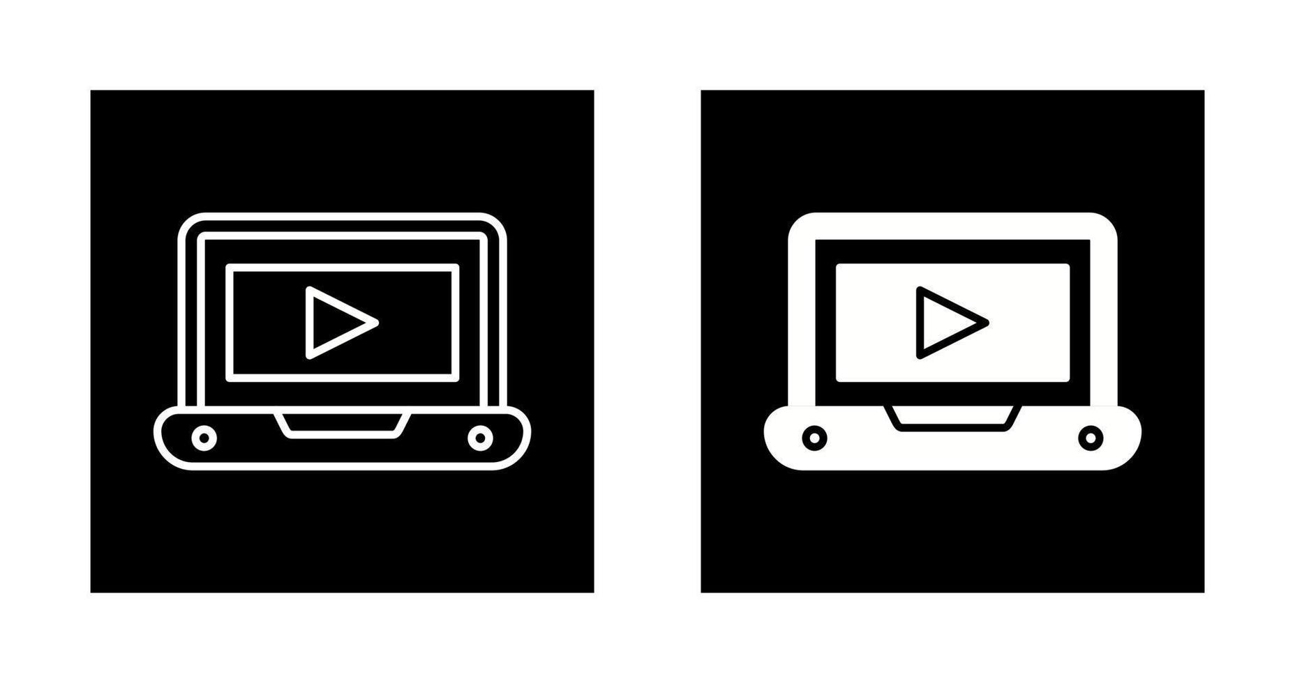 icono de vector de tutorial de vídeo