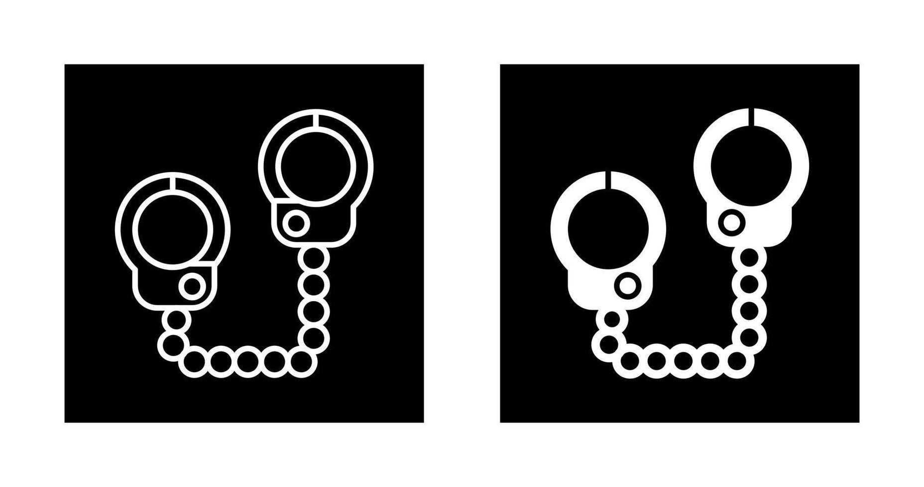 Police Handcuffs Vector Icon