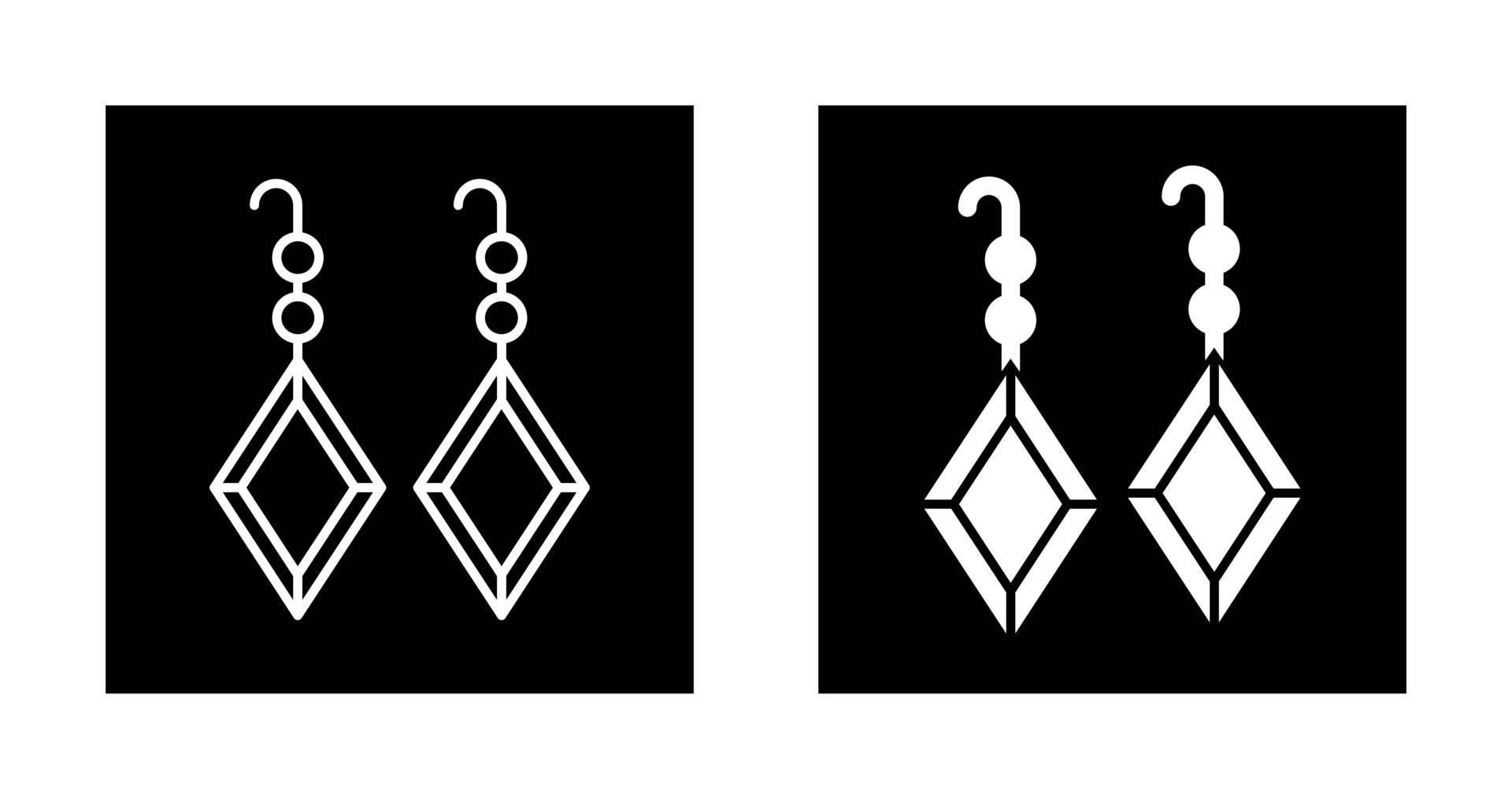 Earrings Vector Icon 22829681 Vector Art at Vecteezy