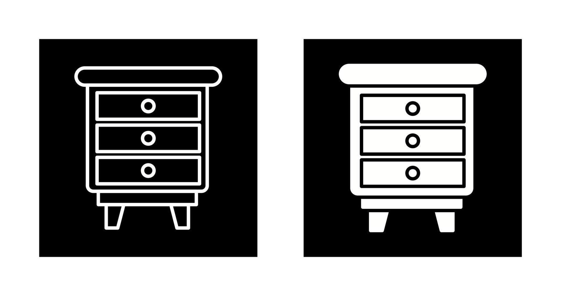 Chest Of Drawers Vector Icon