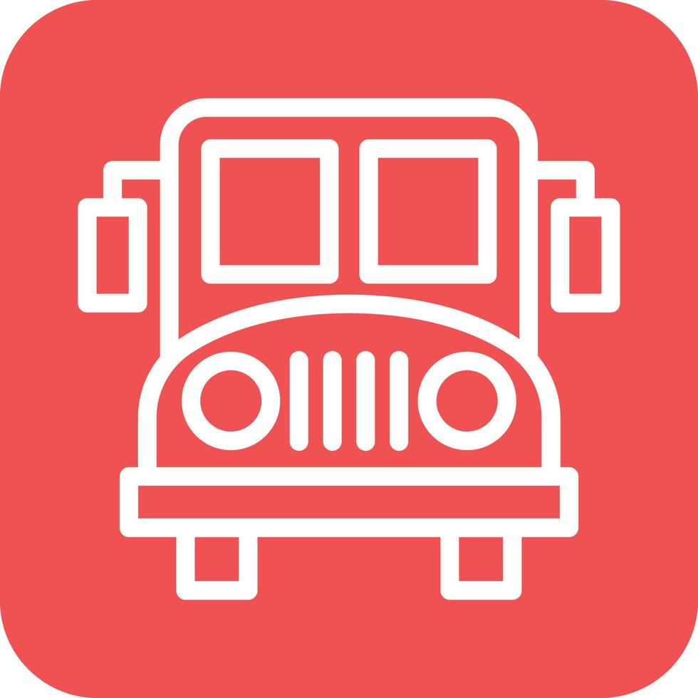 School Bus Icon Vector Design