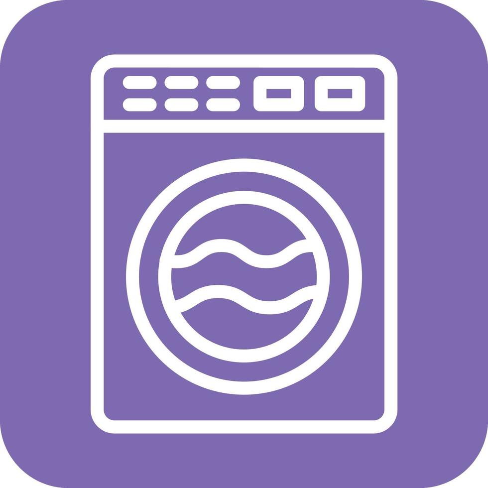 Washing Machine Icon Vector Design