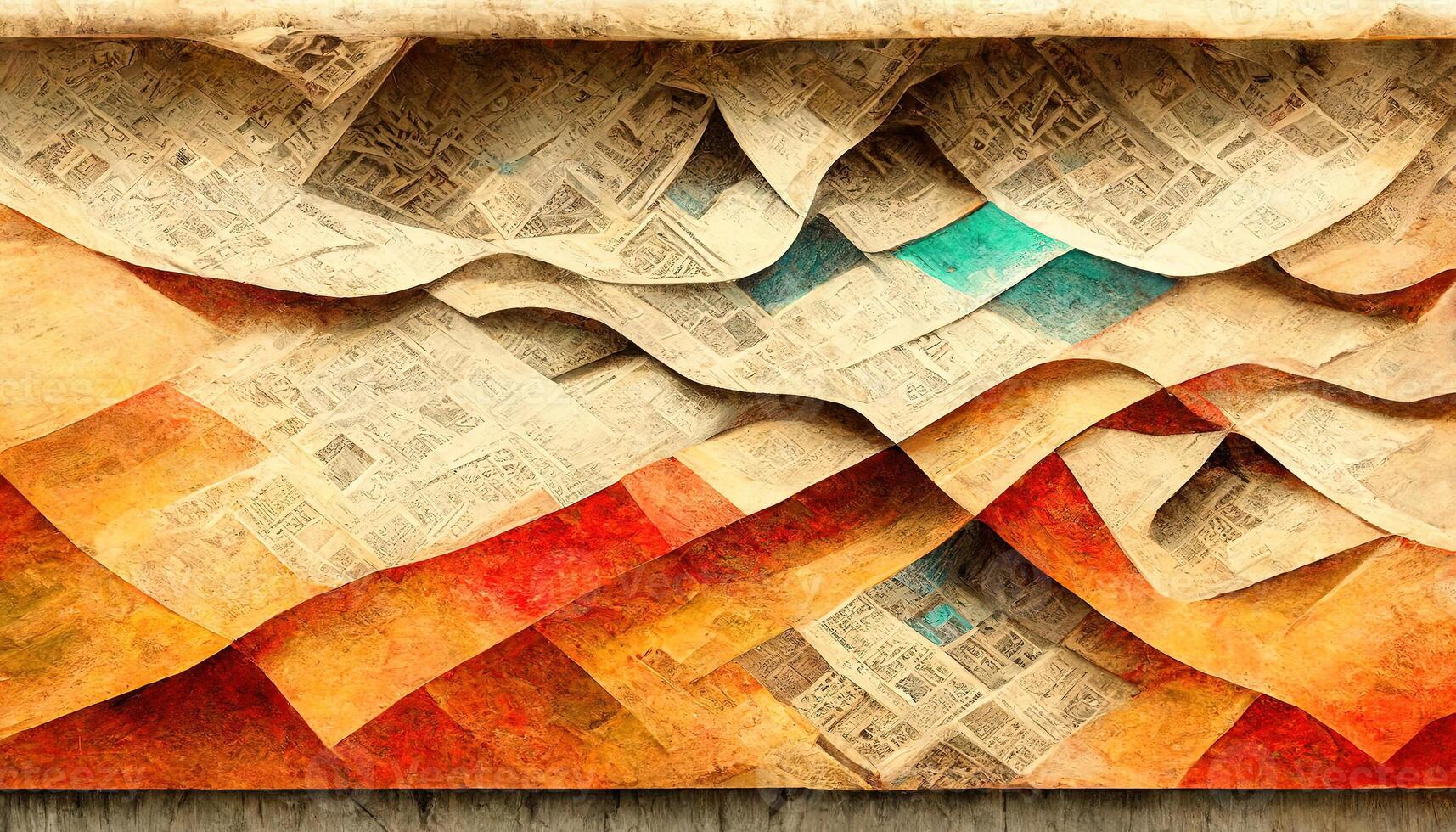 Excellent Abstract newspaper information wallpaper background header. photo