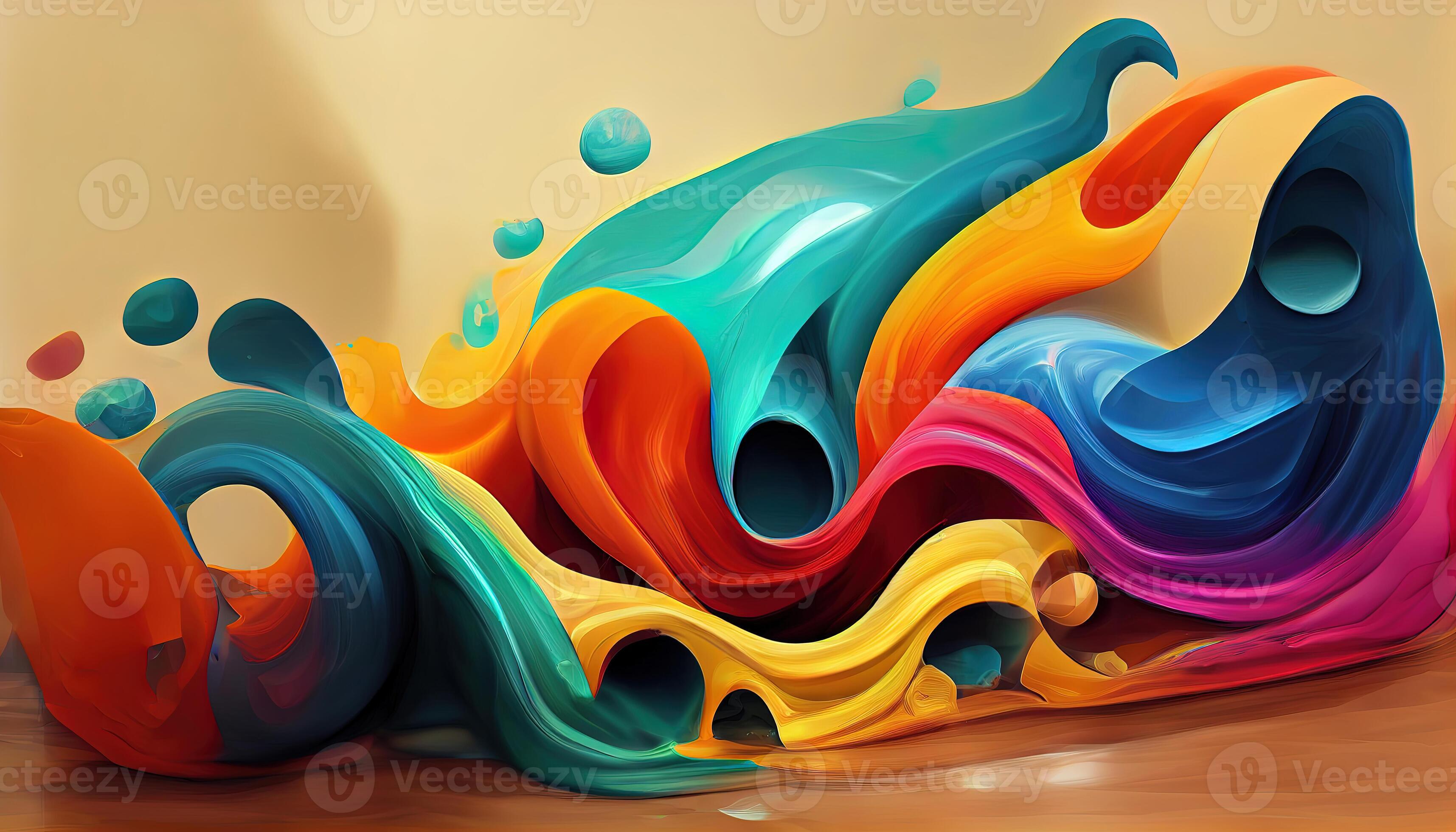Liquid Color design background, Gradient colorful abstract background