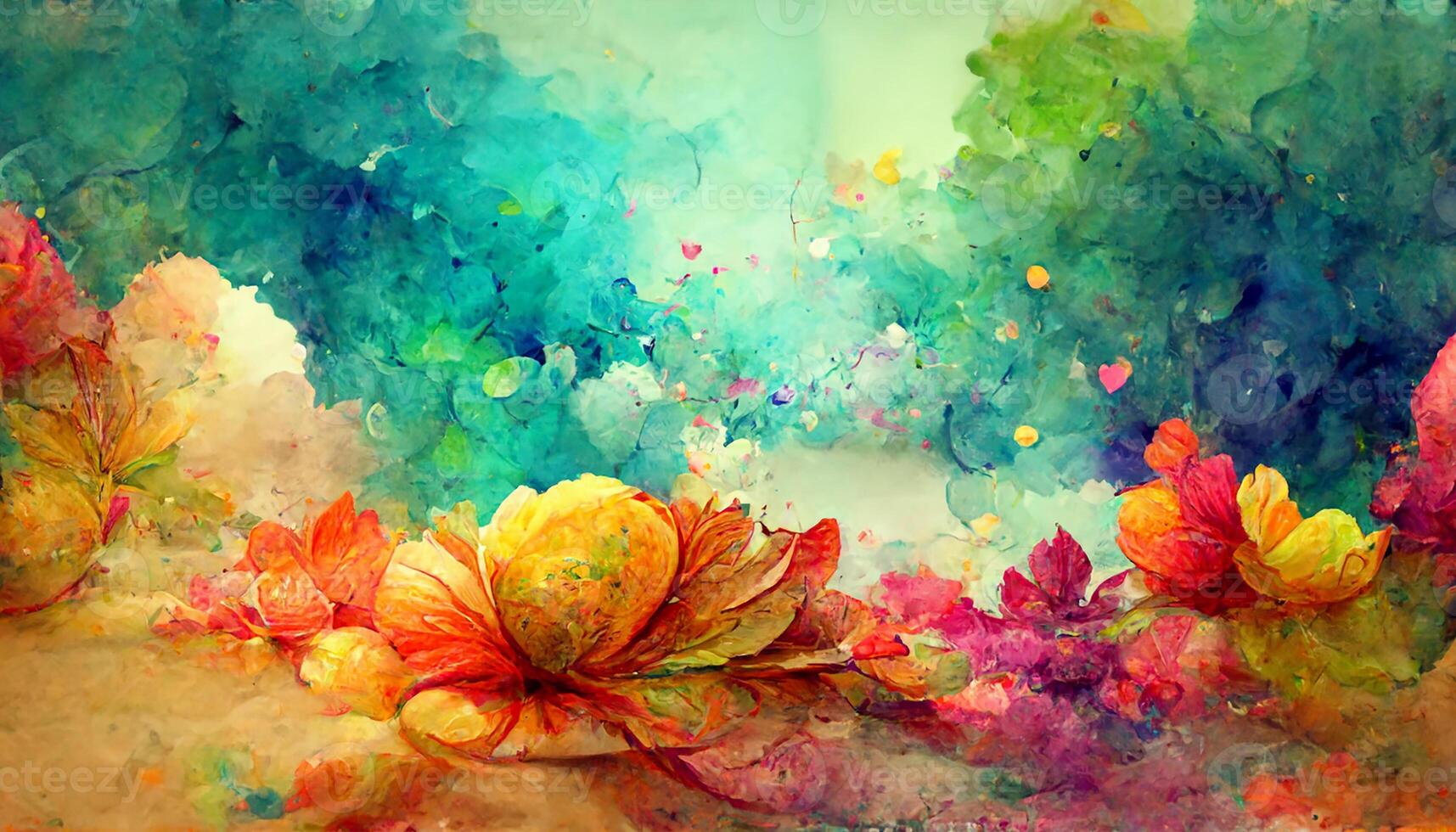 Wonderful Bright colorful watercolor paint background texture. photo