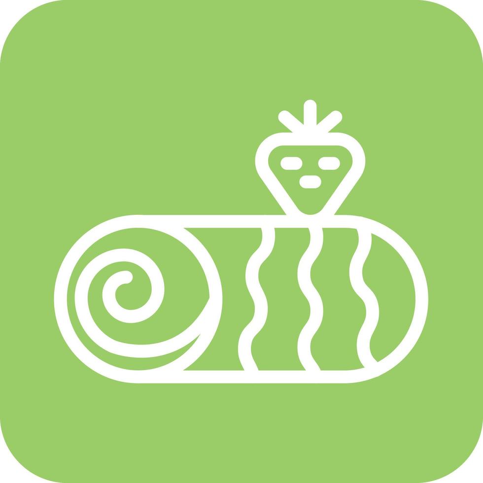 Roll Cake Icon Vector Design