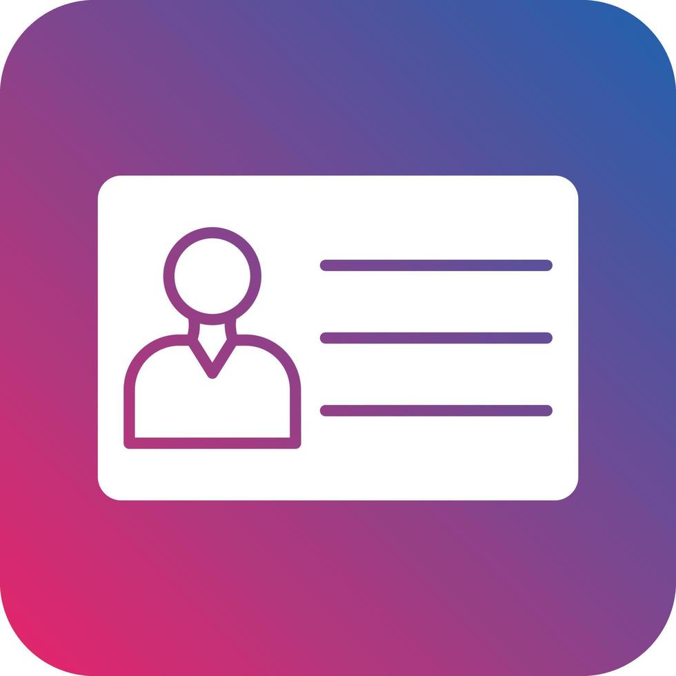 Business Card Icon Vector Design