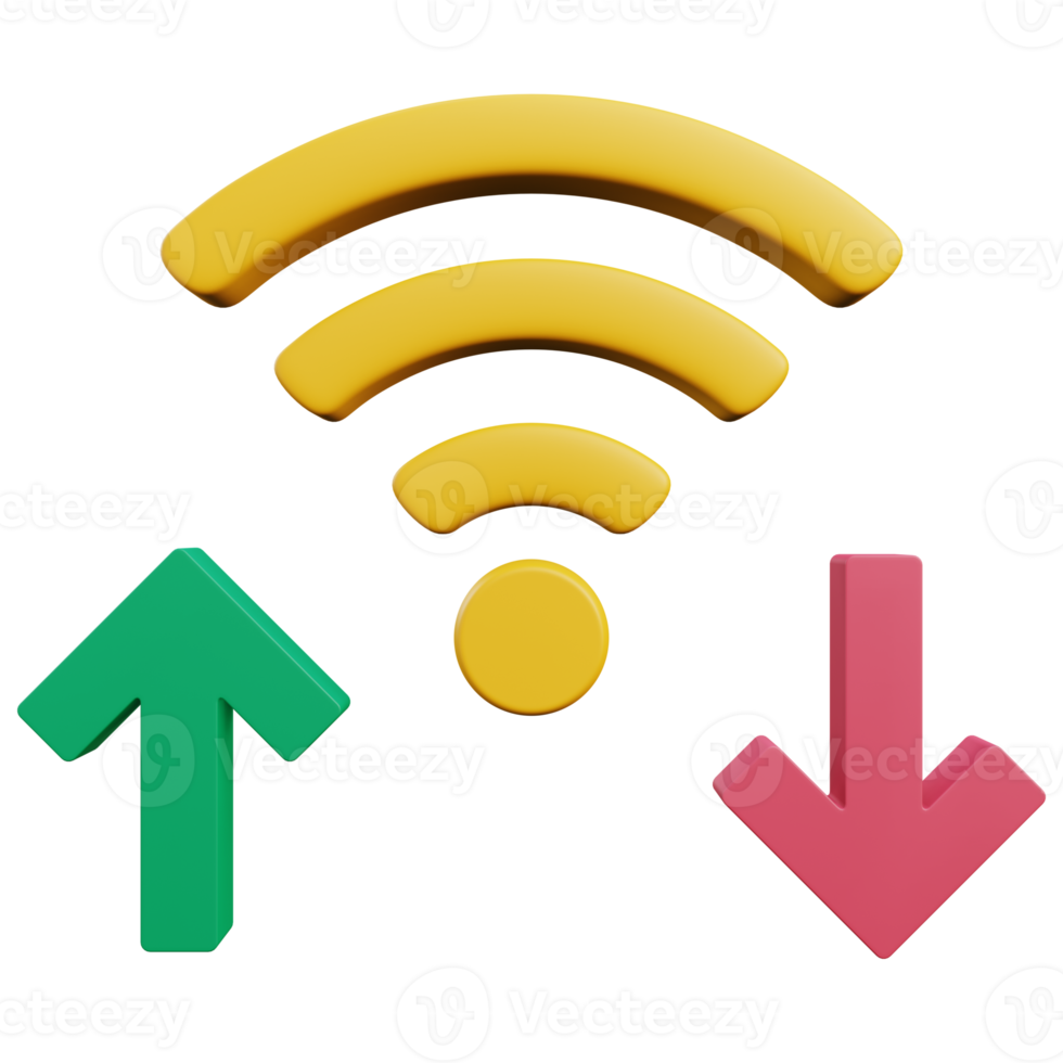 signaal 3d illustratie met transparant achtergrond png