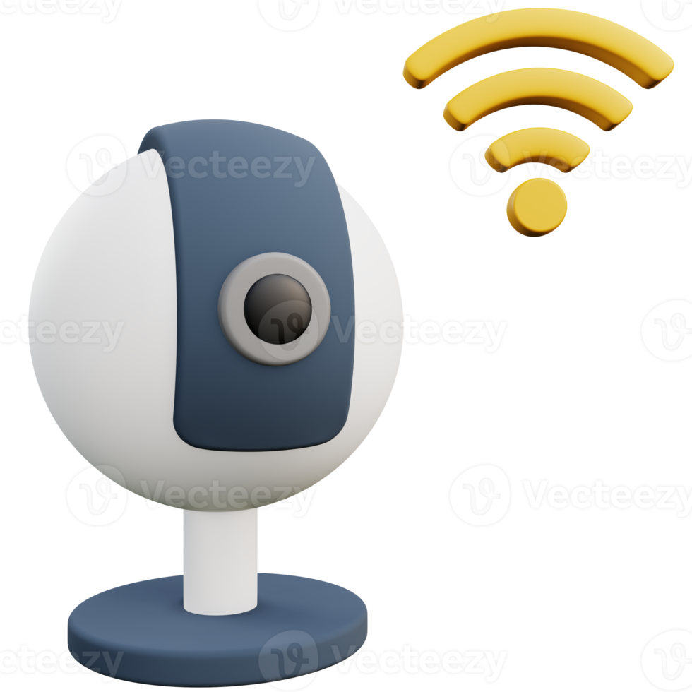 webcam 3d illustration with transparent background png
