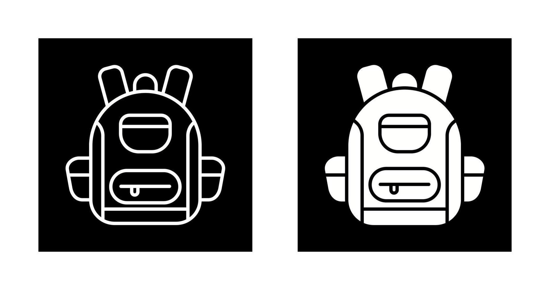 icono de vector de mochila