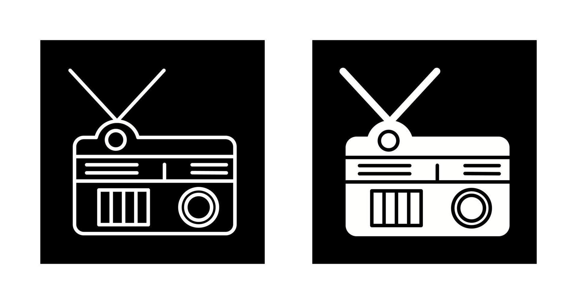 icono de vector de radio