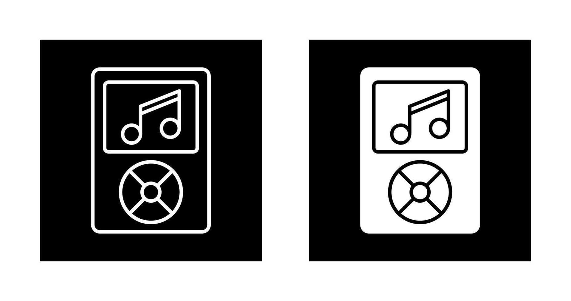 icono de vector de reproductor de música