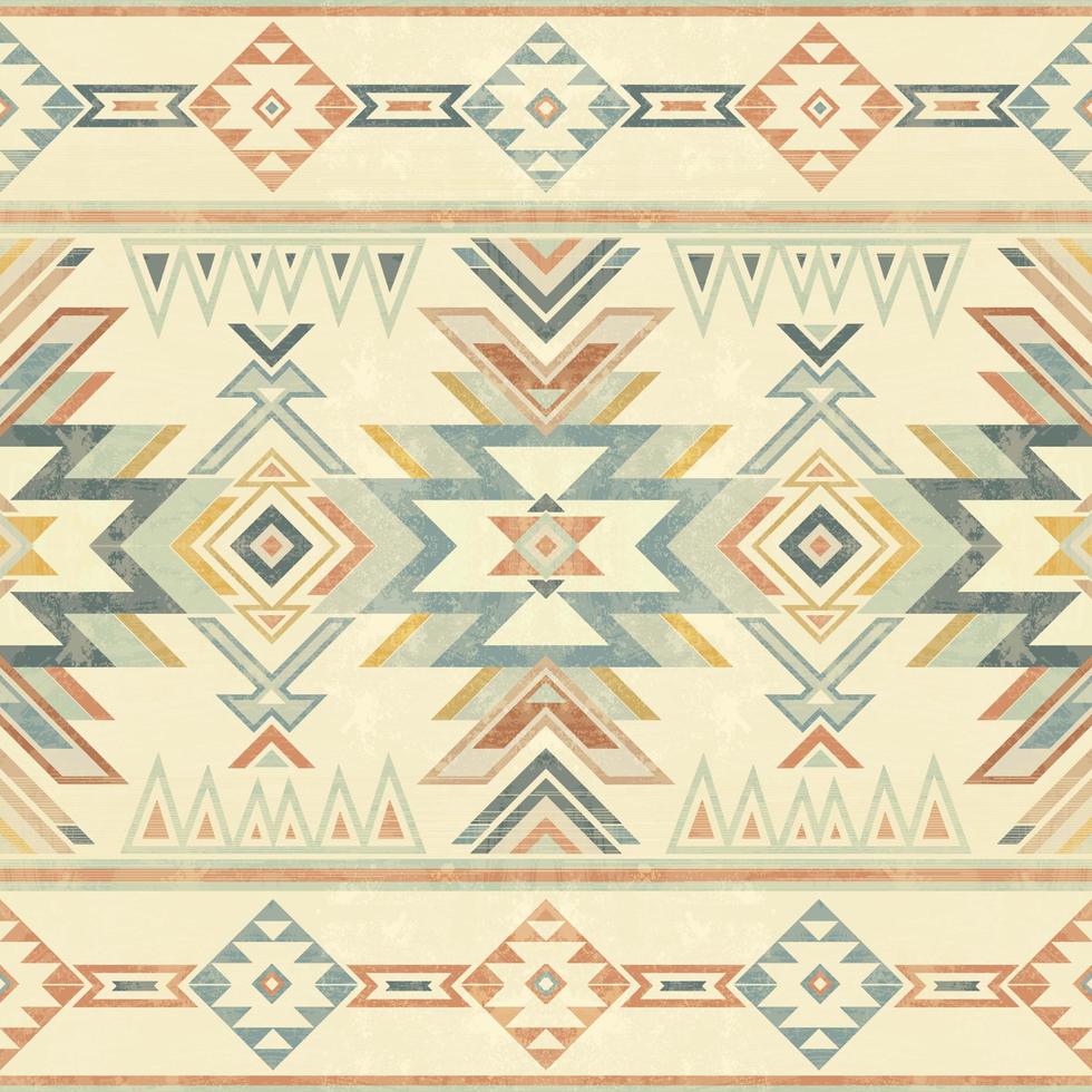 nativo modelo americano tribal indio ornamento modelo geométrico étnico textil textura tribal azteca modelo navajo mexicano tela sin costura vector decoración Moda