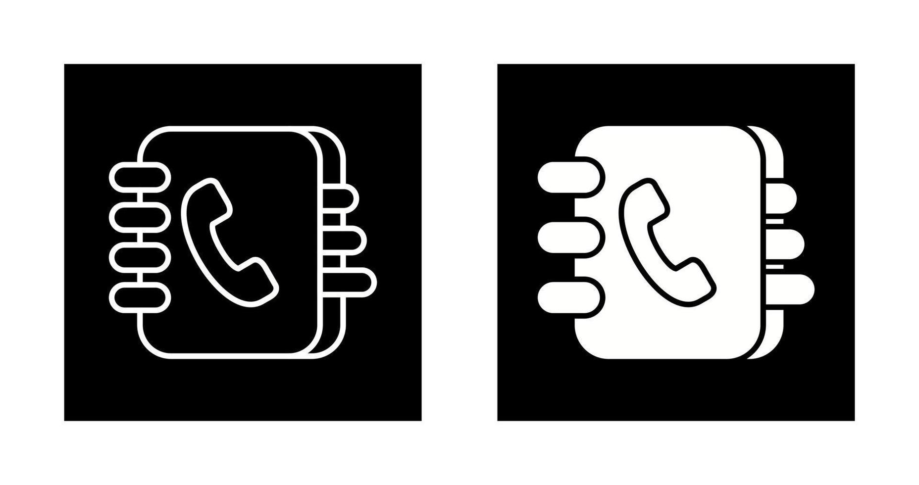 Contact Book Vector Icon