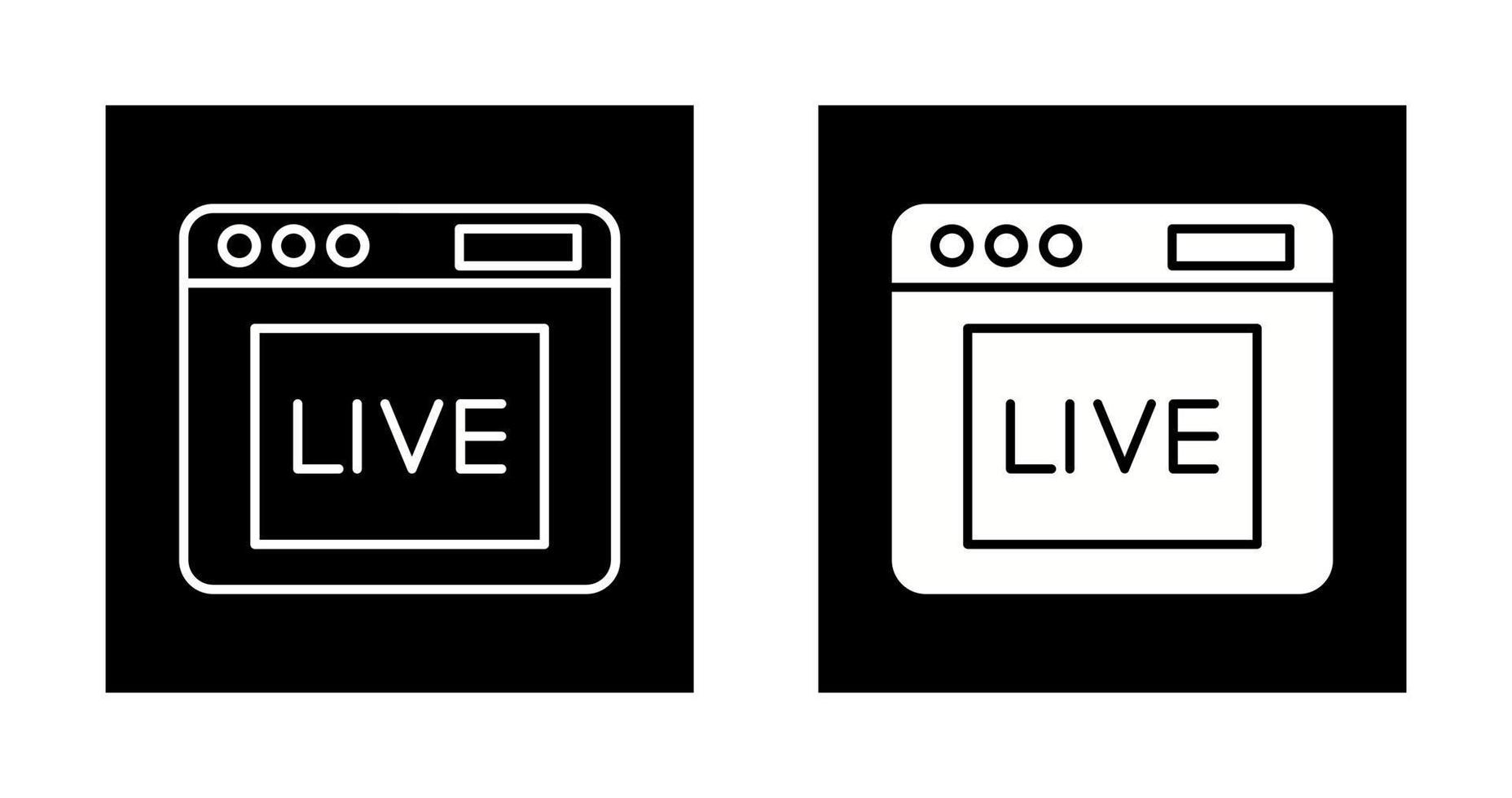 Live Vector Icon