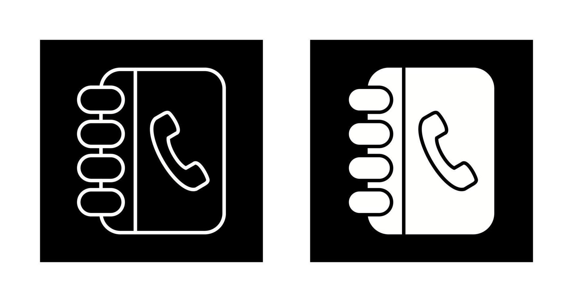 Contact Book Vector Icon