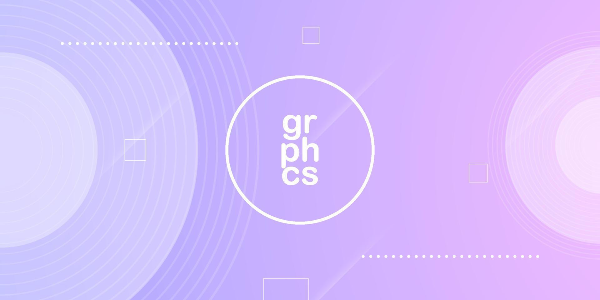 Minimal abstract lilac violet lavender purple with gradient circle background. simple pattern for display product ad website template wallpaper poster. Eps10 vector
