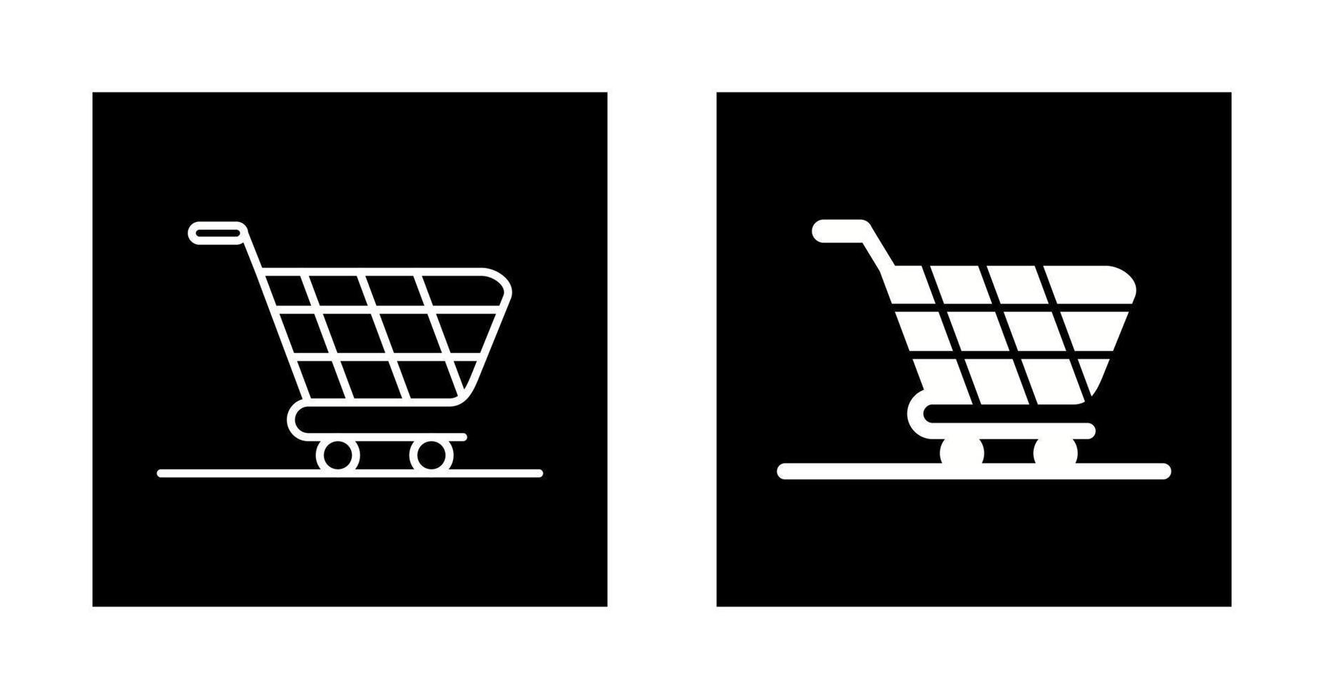 icono de vector de carrito de compras