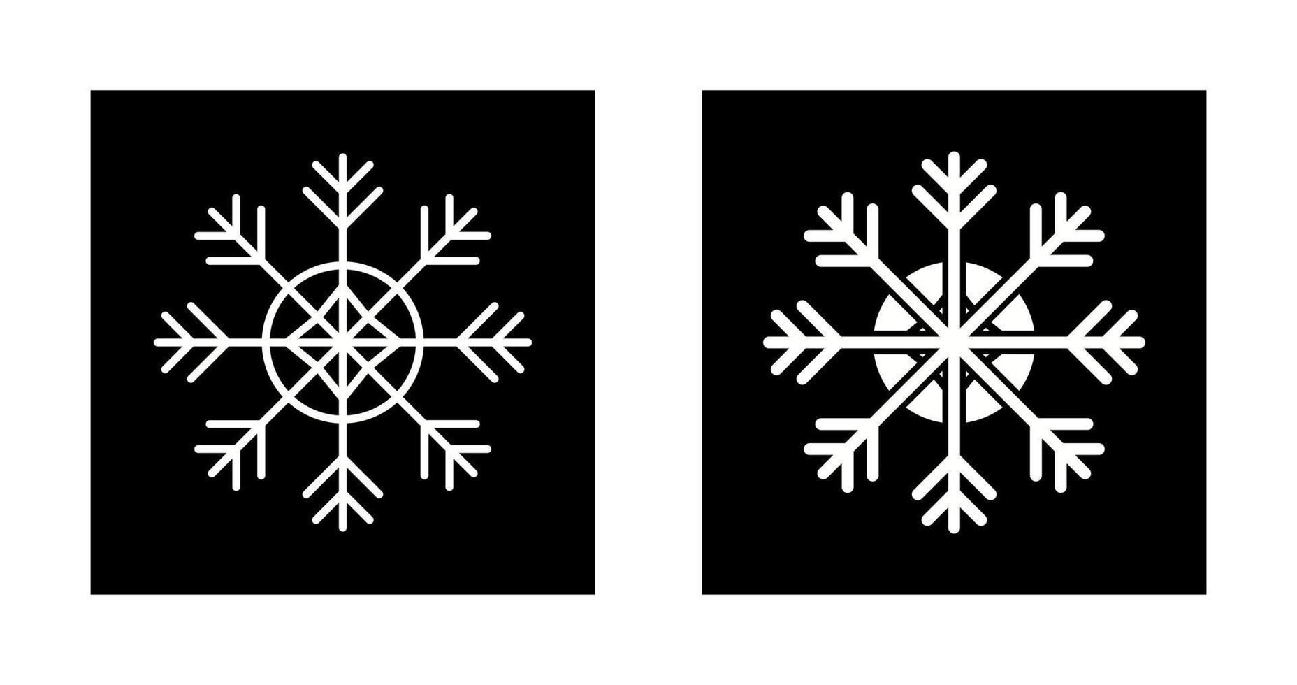 icono de vector de copo de nieve