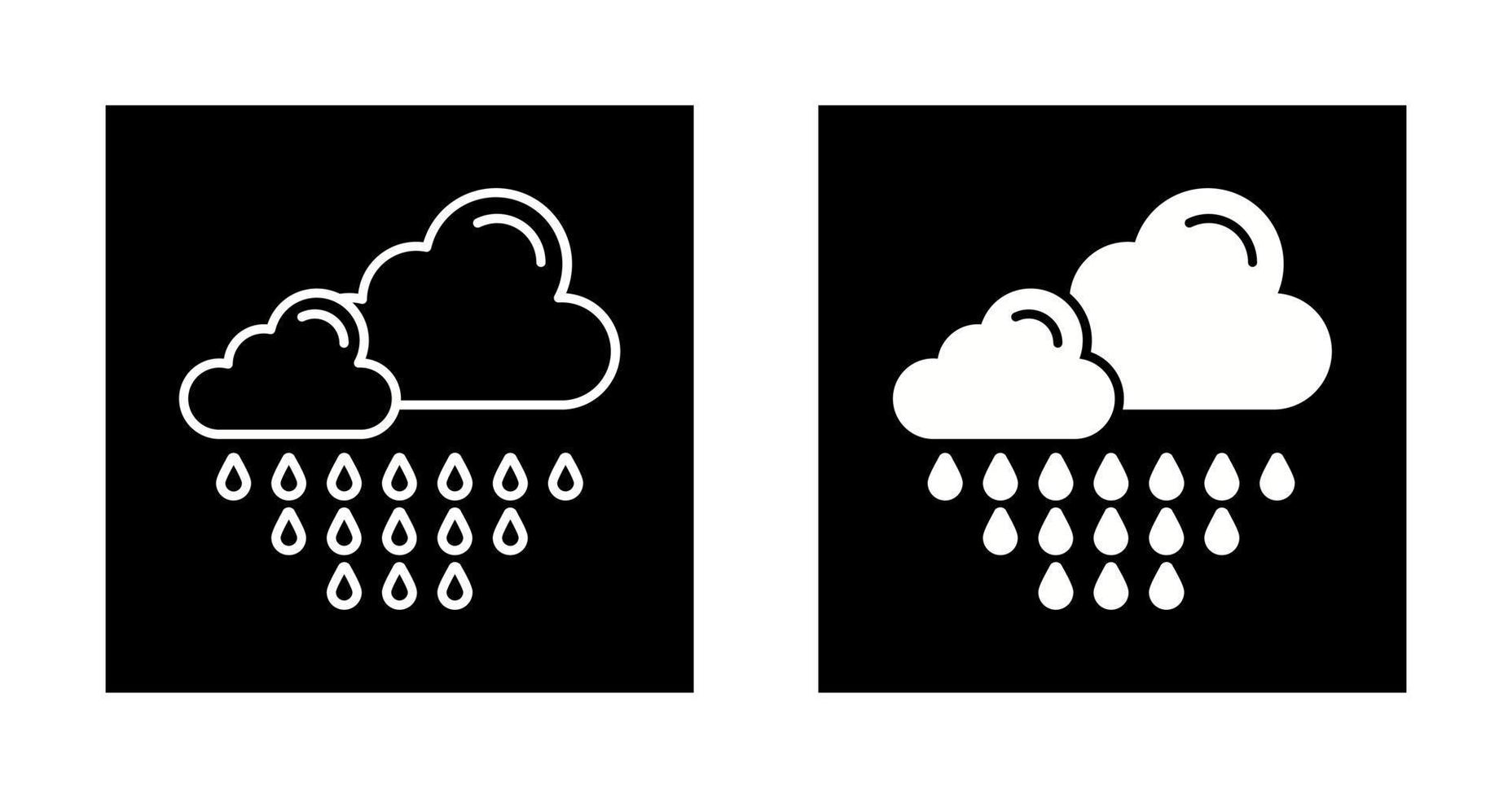 icono de vector de lluvia