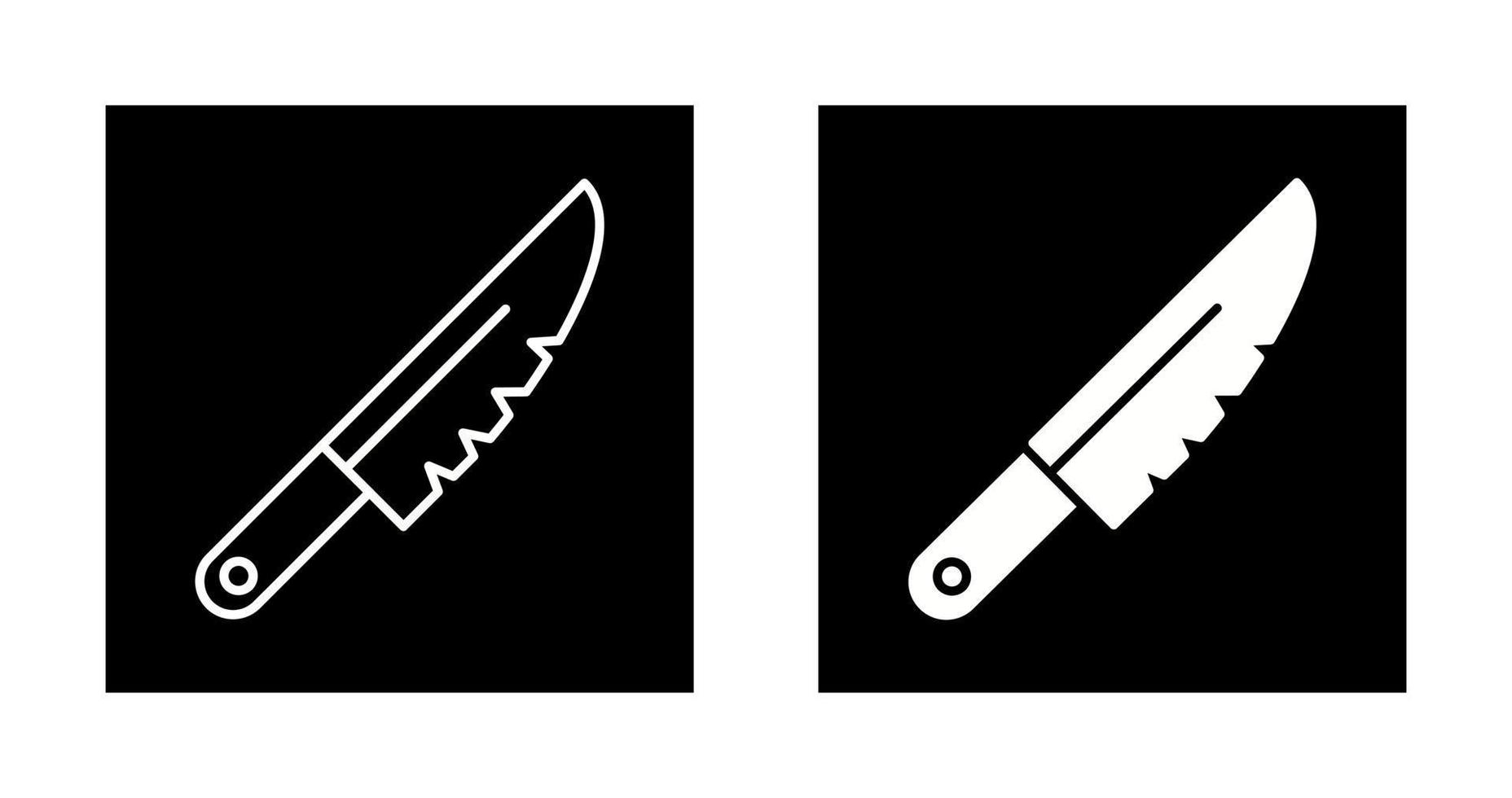 icono de vector de cuchillo