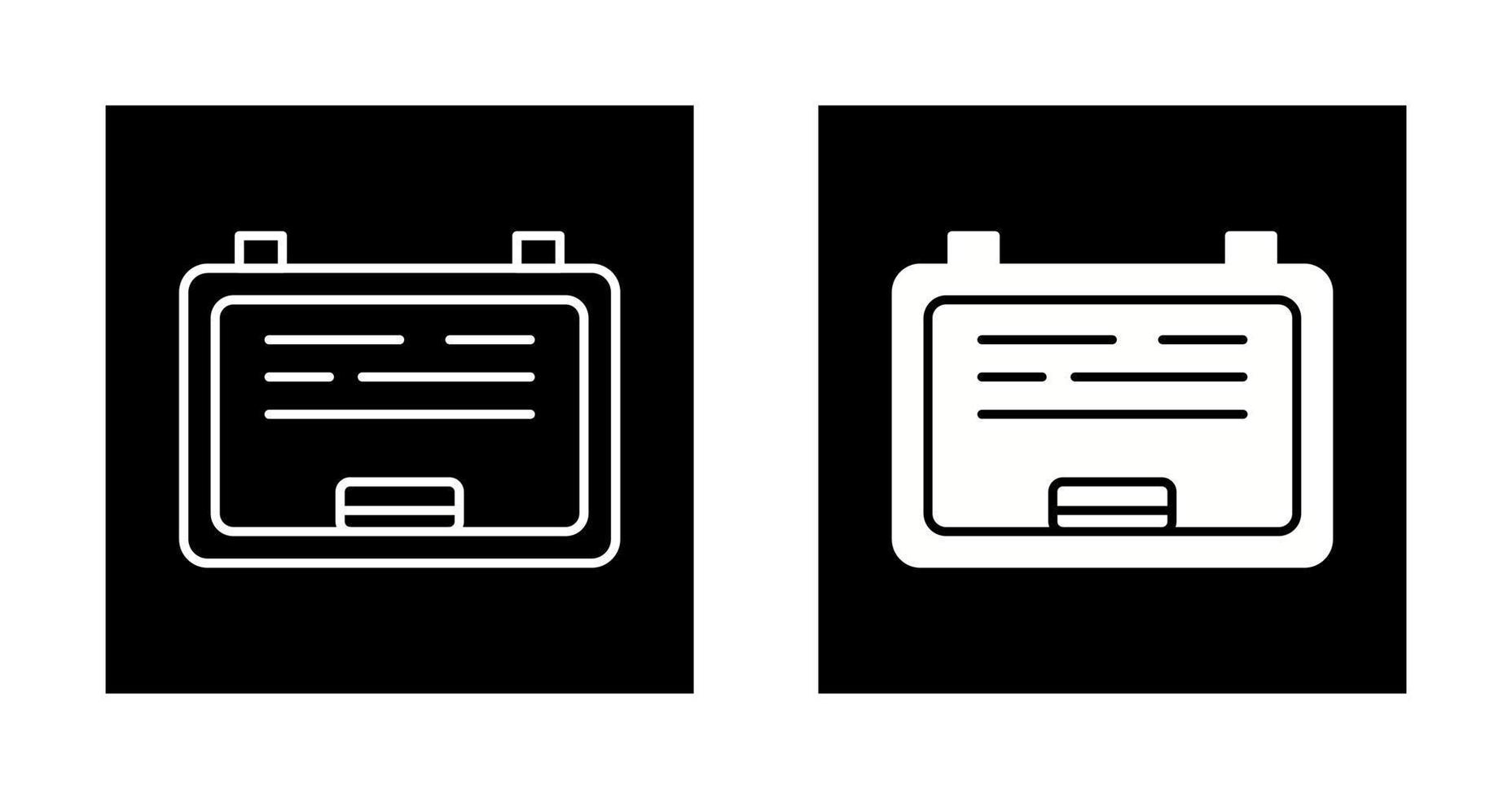 White Board Vector Icon