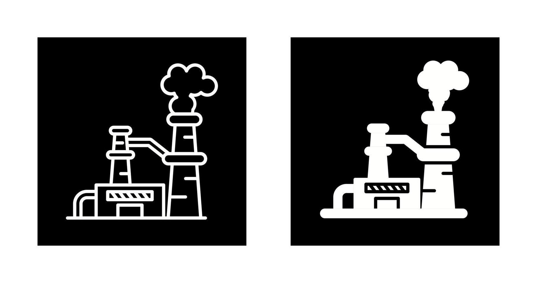 Nuclear Plant Vector Icon