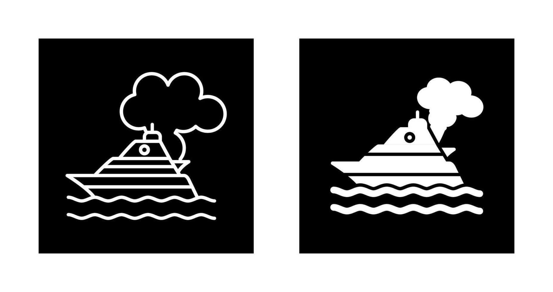 Ship Pollution Vector Icon