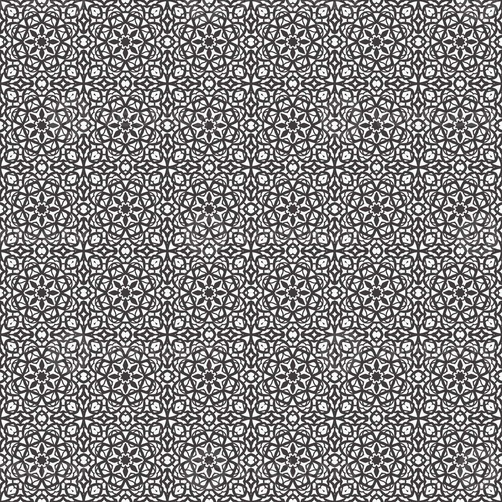 Classic batik seamless pattern background geometric mandala wallpaper. elegant traditional floral motif photo