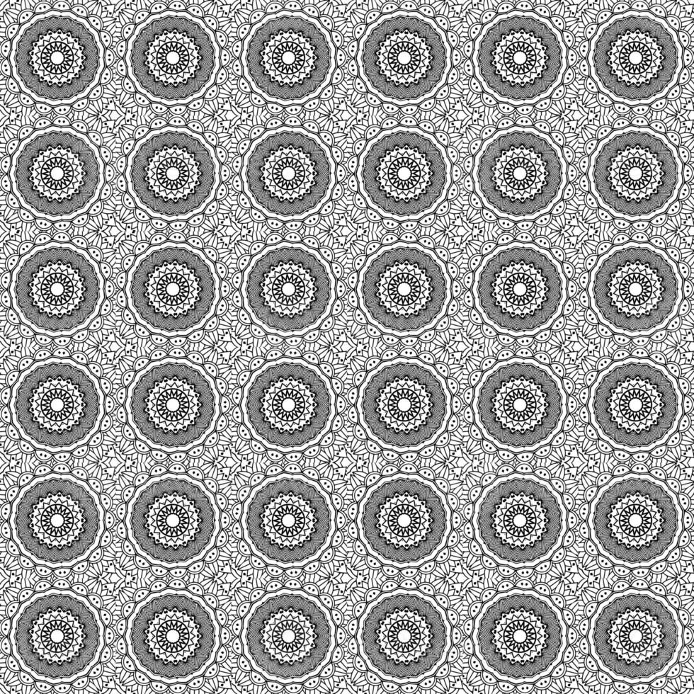 Classic batik seamless pattern background geometric mandala wallpaper. elegant traditional floral motif photo