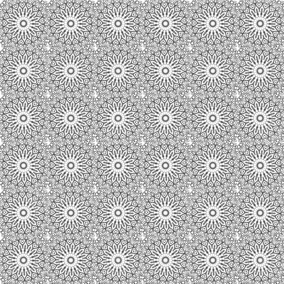 Classic batik seamless pattern background geometric mandala wallpaper. elegant traditional floral motif photo