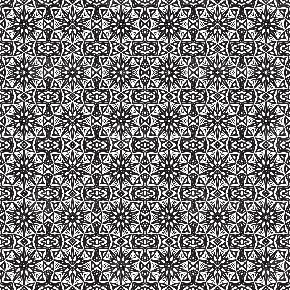 Classic batik seamless pattern background geometric mandala wallpaper. elegant traditional floral motif photo