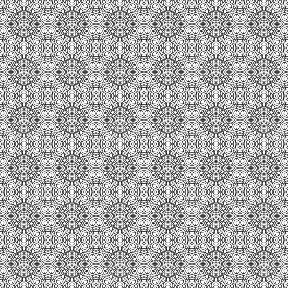 Classic batik seamless pattern background geometric mandala wallpaper. elegant traditional floral motif photo