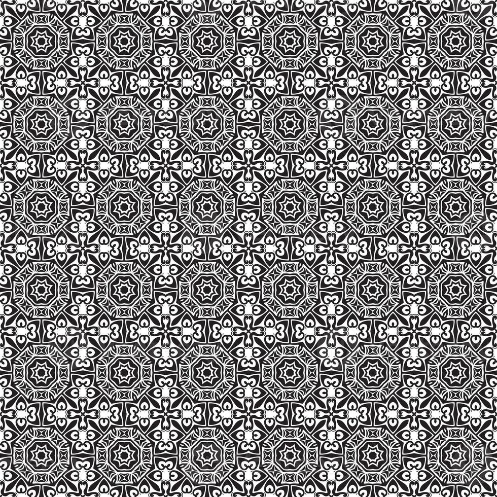 Classic batik seamless pattern background geometric mandala wallpaper. elegant traditional floral motif photo