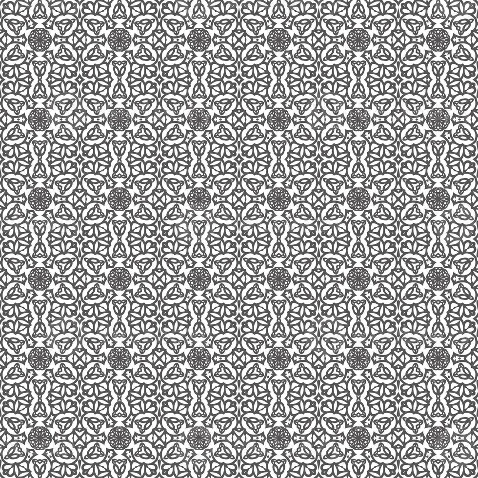 Classic batik seamless pattern background geometric mandala wallpaper. elegant traditional floral motif photo