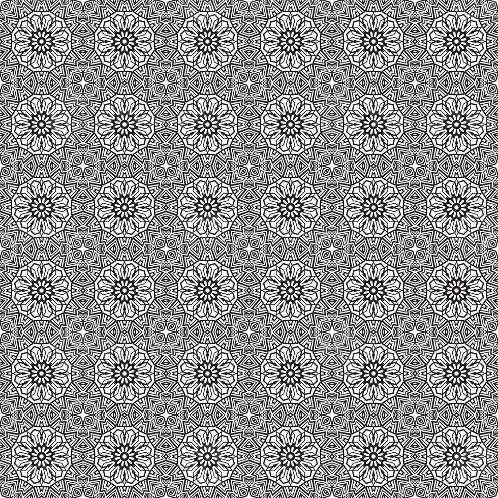 Classic batik seamless pattern background geometric mandala wallpaper. elegant traditional floral motif photo
