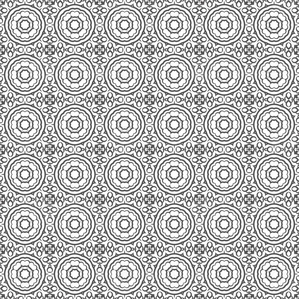 Classic batik seamless pattern background geometric mandala wallpaper. elegant traditional floral motif photo