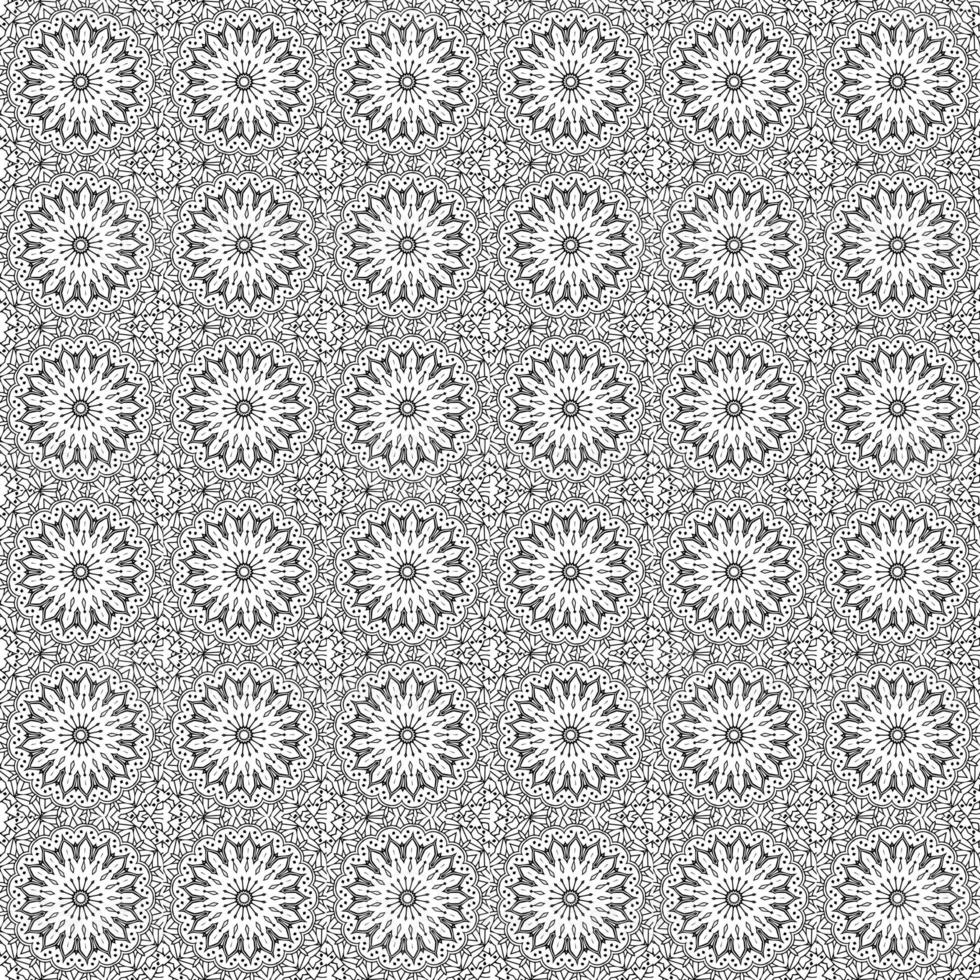 Classic batik seamless pattern background geometric mandala wallpaper. elegant traditional floral motif photo