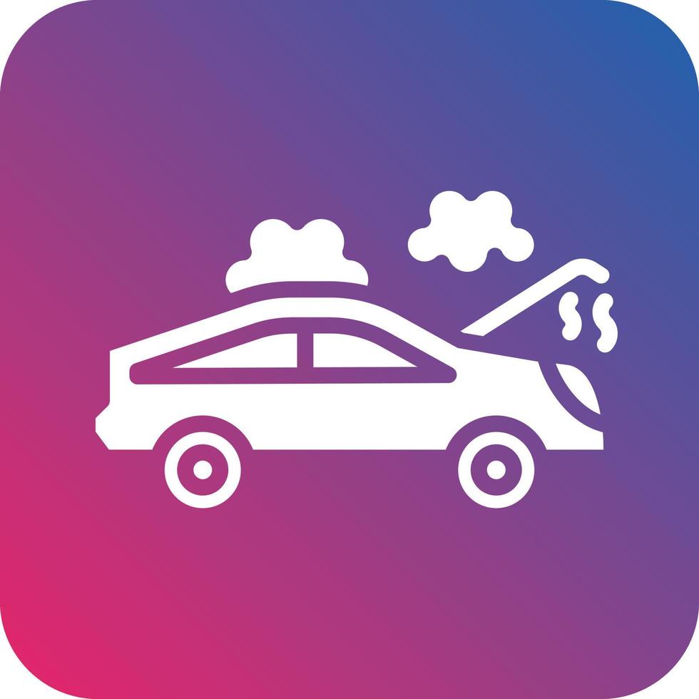 Broken Car Icon Vector Design